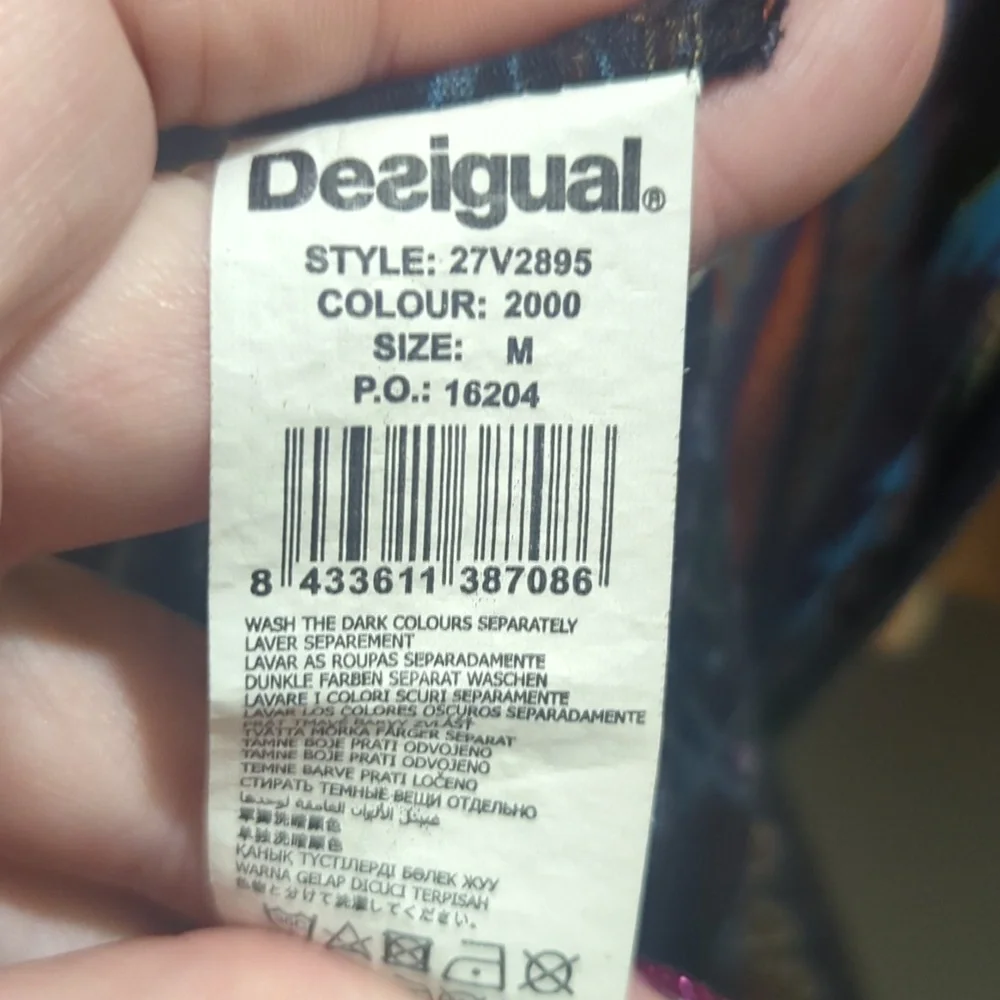Desigual Multi Print Scoop Neck Fit & Flare Dress Vintage Y2k - Picture 12 of 12